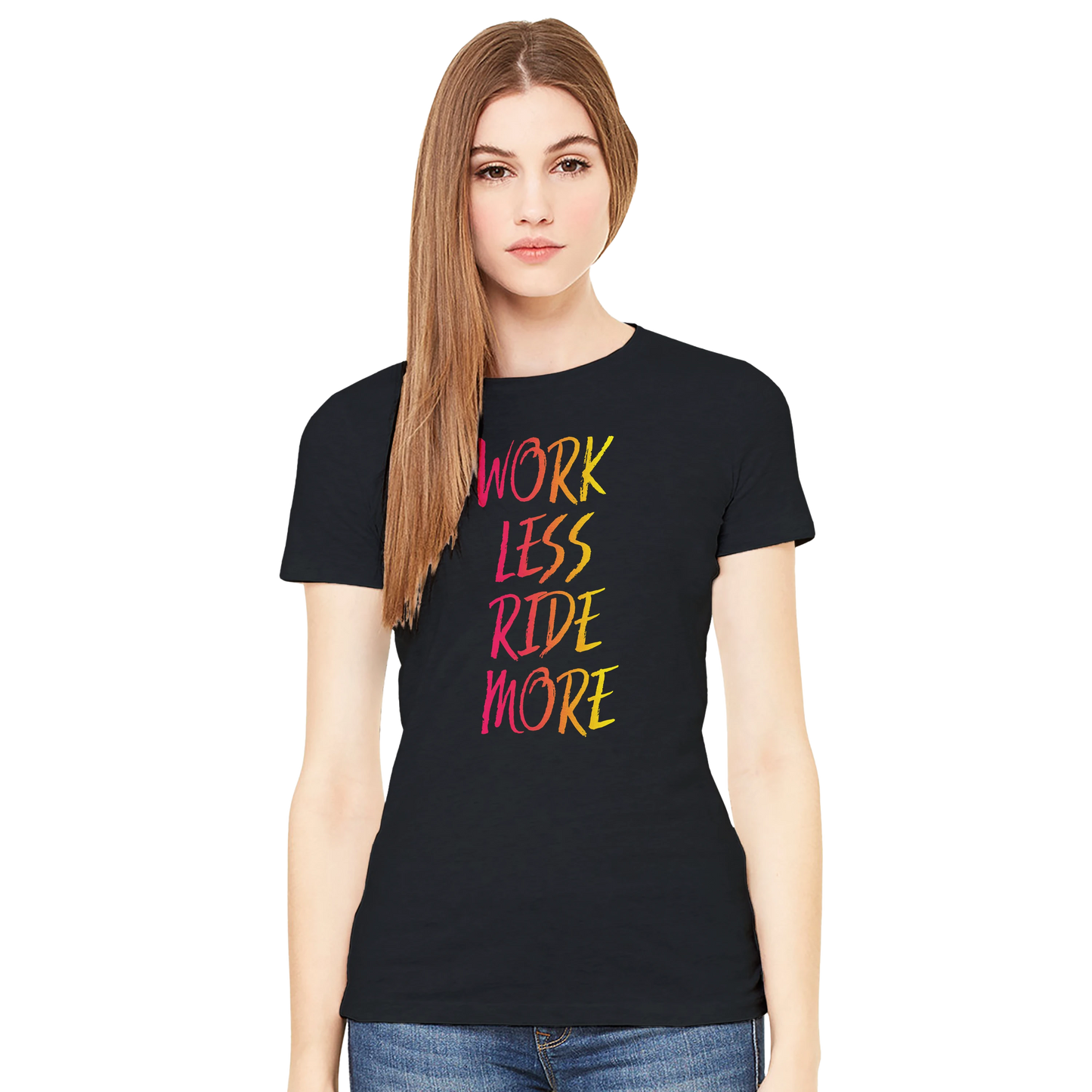 Work Less Ride More Tee (Women)
